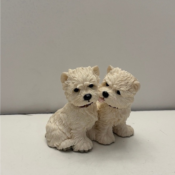 Vintage Barkers Collectable Westie Dogs - Snowy And Frosty - Picture 1 of 7